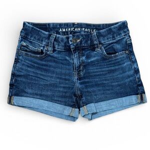 American Eagle Next Level Stretch Real Good Denim Shorts Size 2